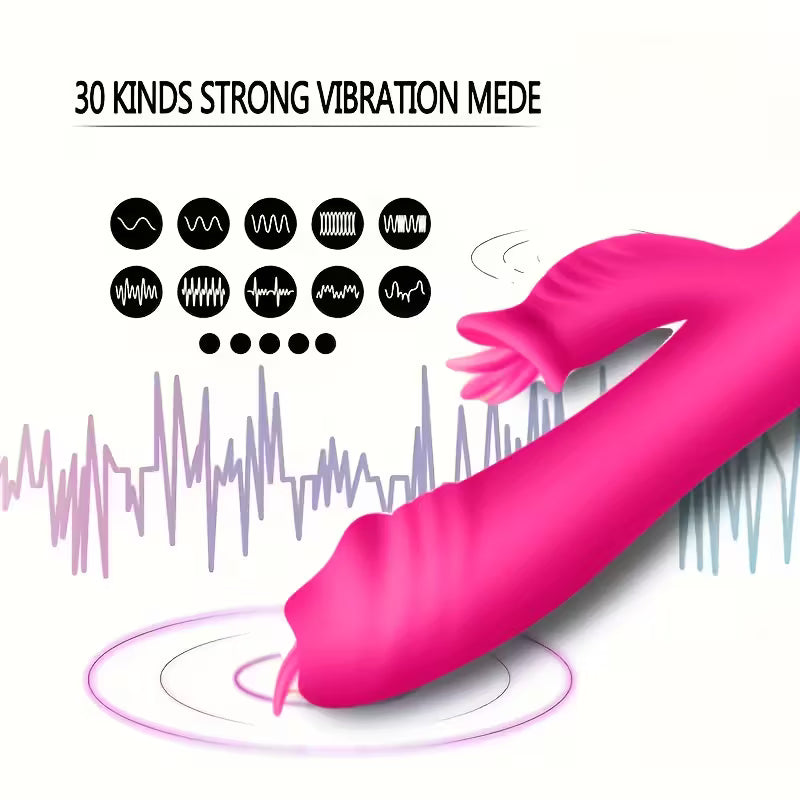Vibrador multi funções com 30 frequências