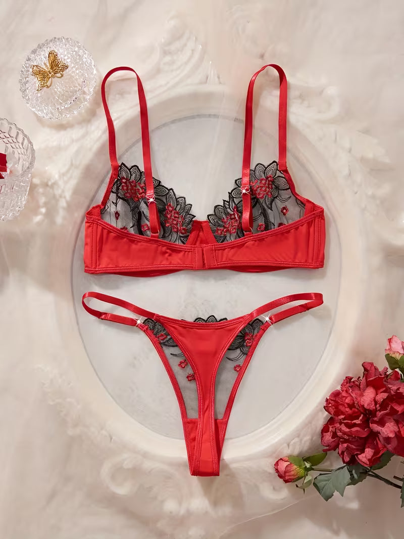 Conjunto de Lingerie de Luxo