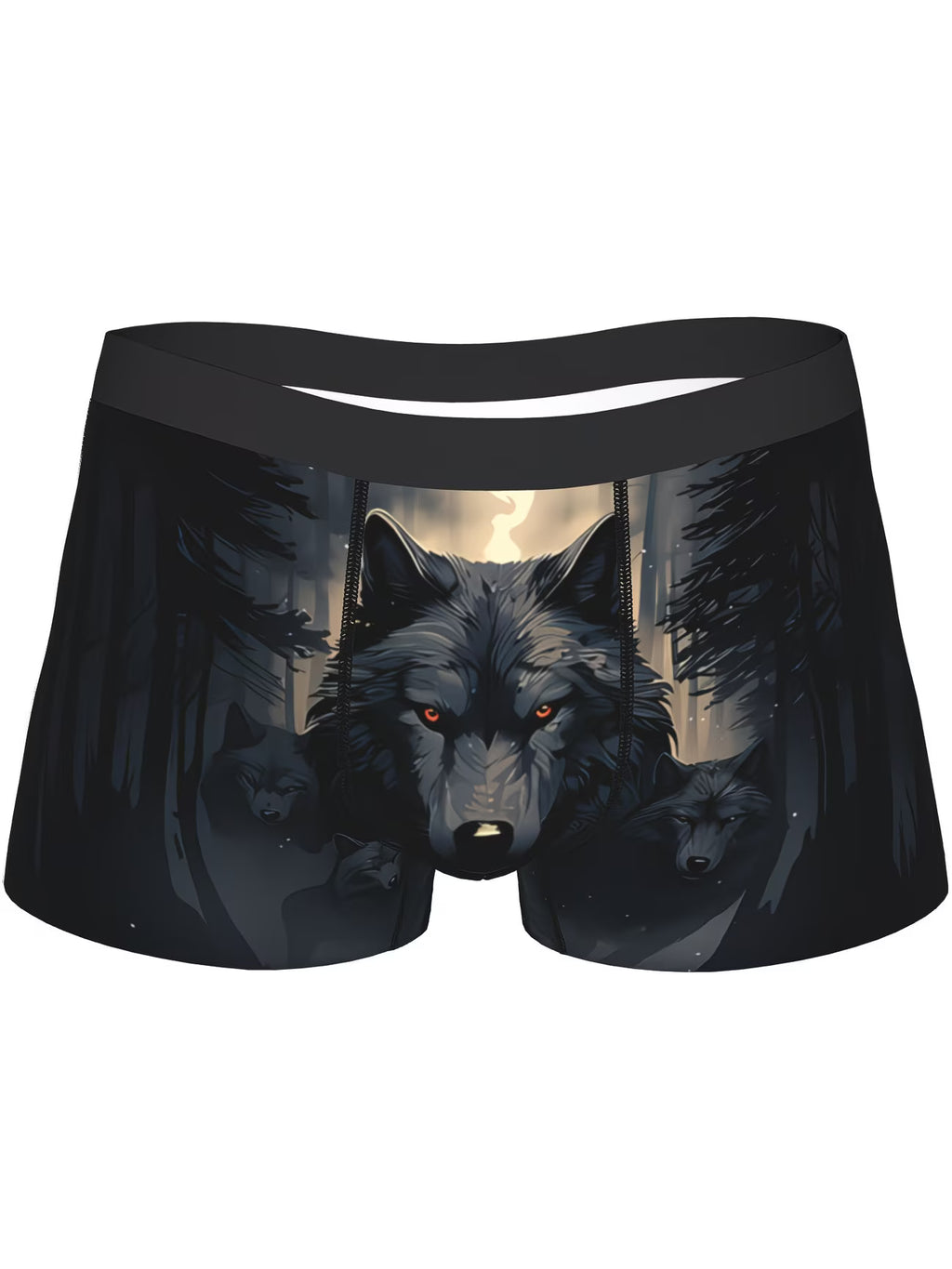 Boxer Masculinas Lobo Selvagem
