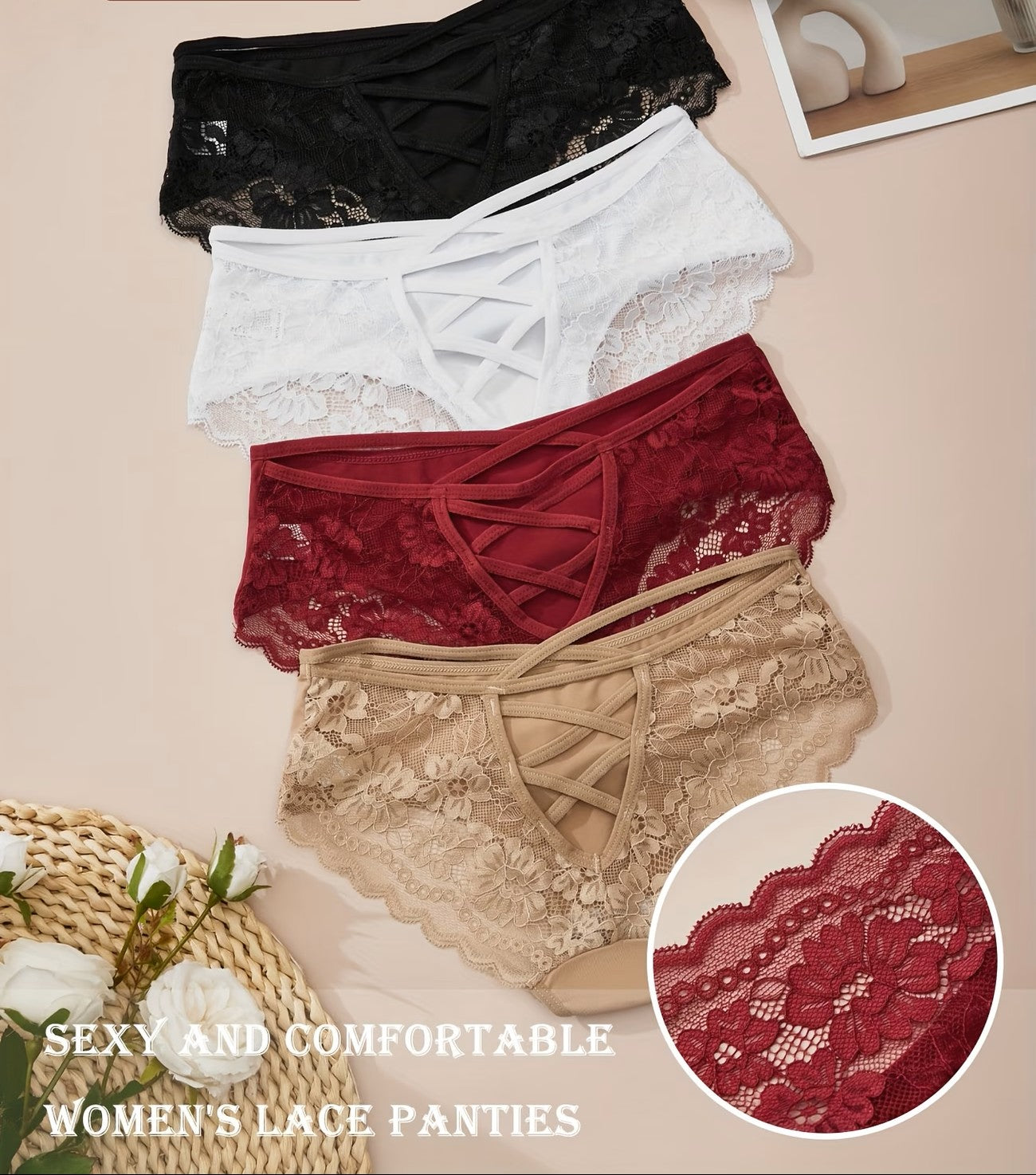 Cuecas de Cintura Descida Elegantes e Sexy