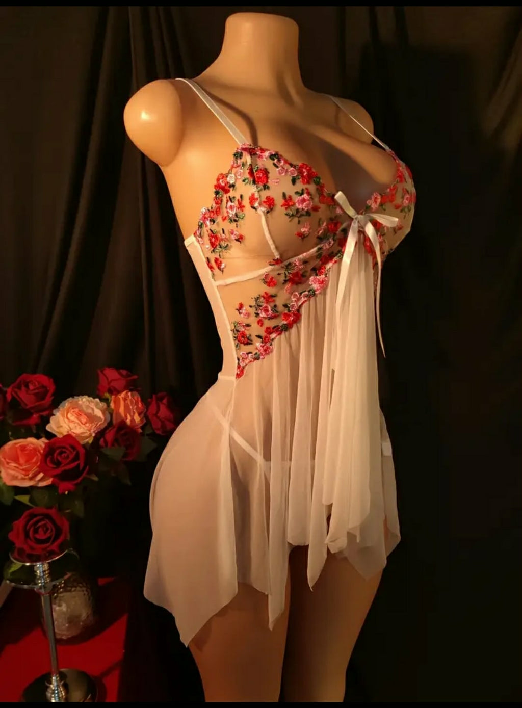 Body Branco Rendido Transparente para Sedução Elegante e Conforto