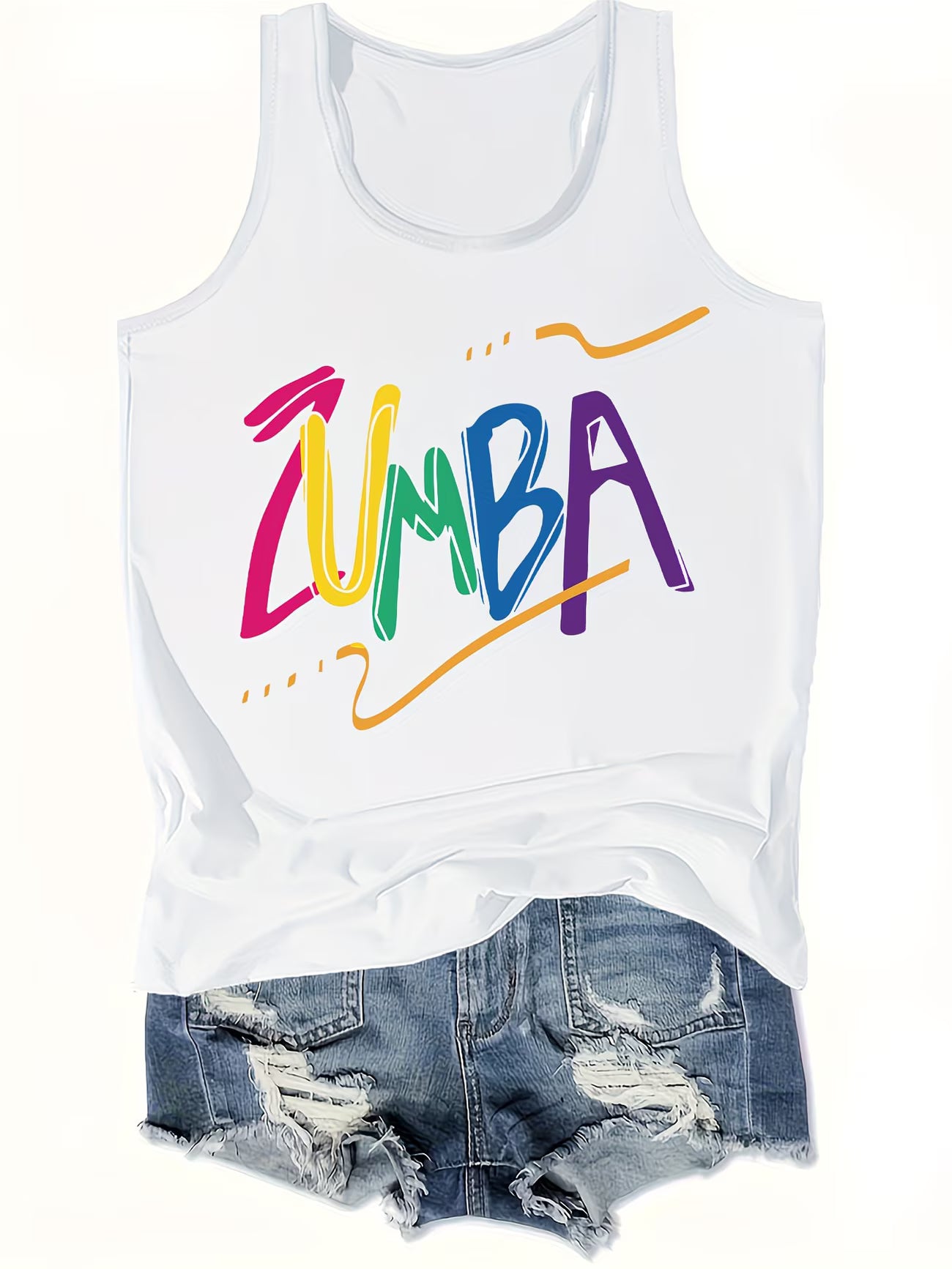 Camiseta Regata Estampada Sem Mangas