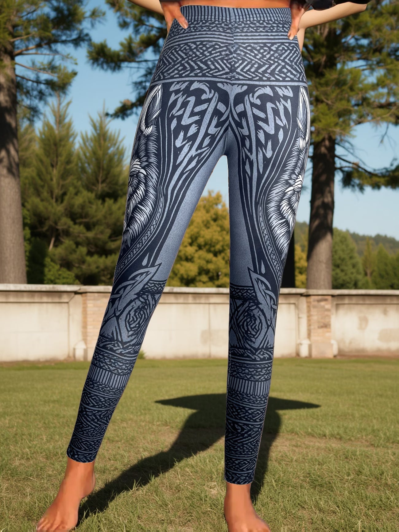 Leggings ajustáveis viking Lobo