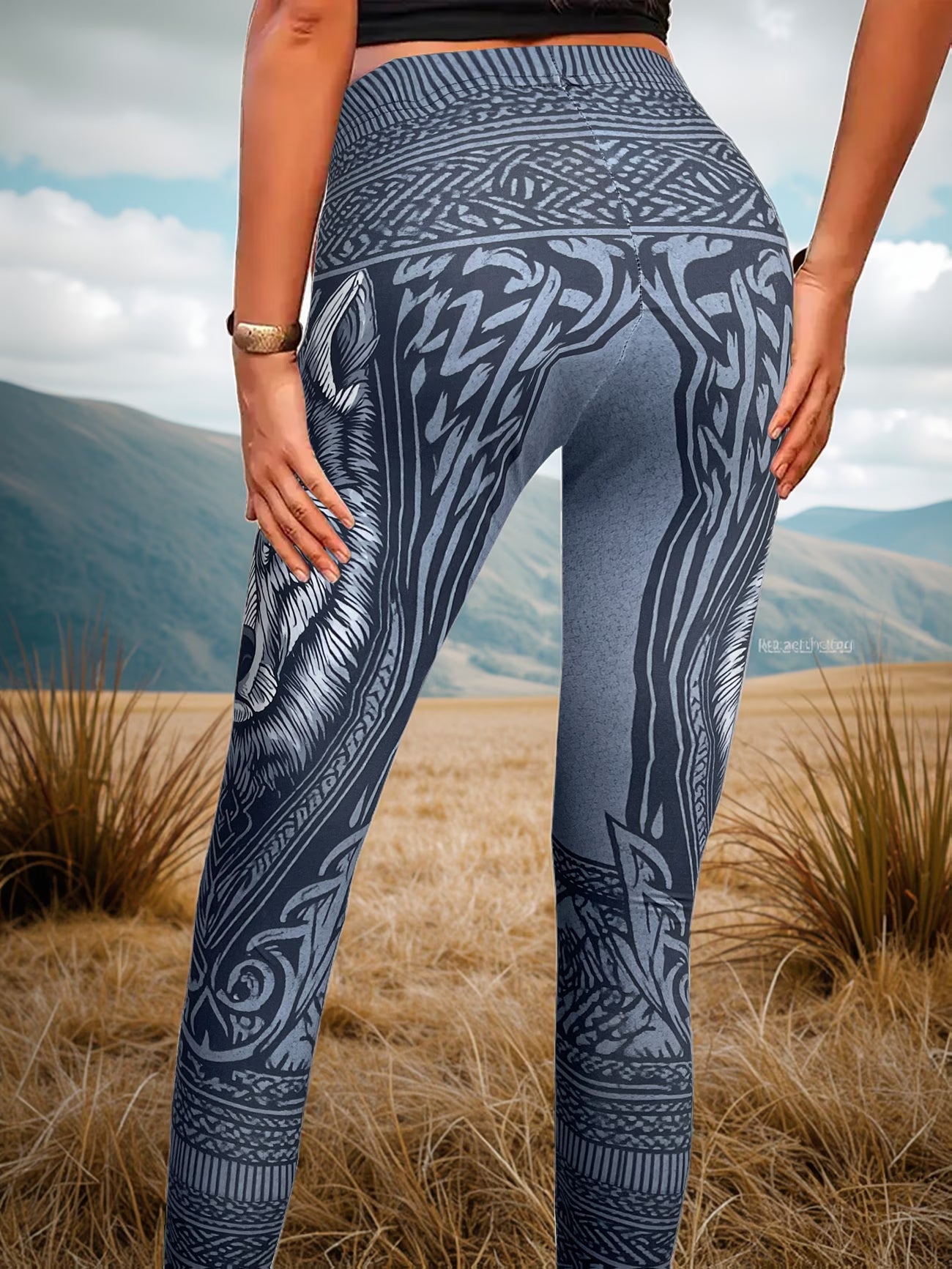Leggings ajustáveis viking Lobo
