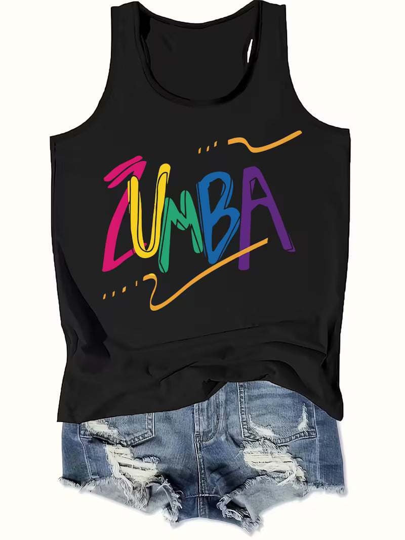Camiseta Regata Estampada Sem Mangas