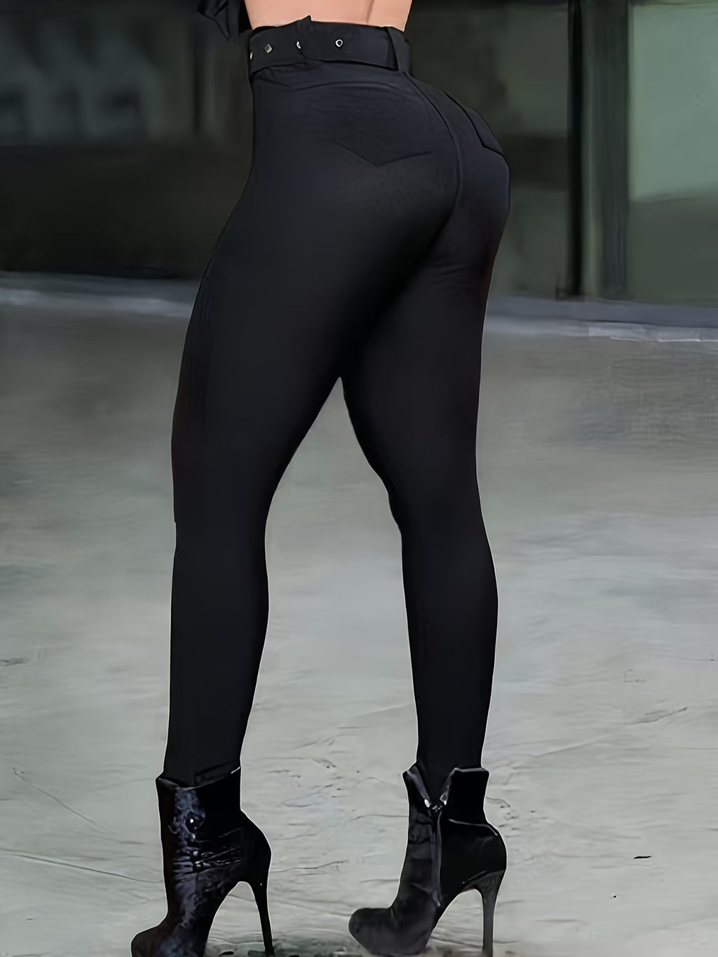 Calças Femininas de Controle de Barriga com Efeito Levanta Bumbum