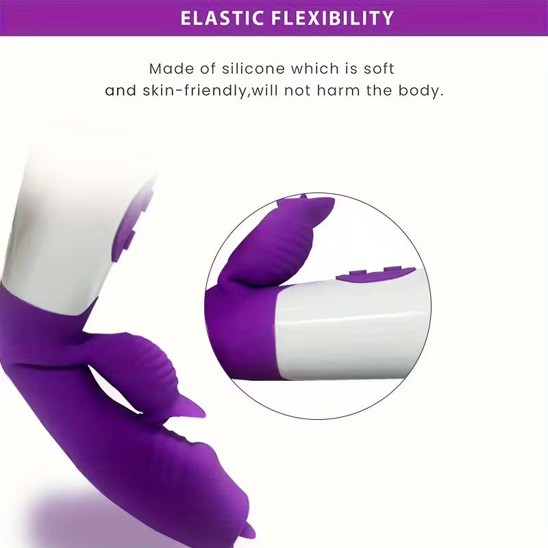 Vibrador multi funções com 30 frequências