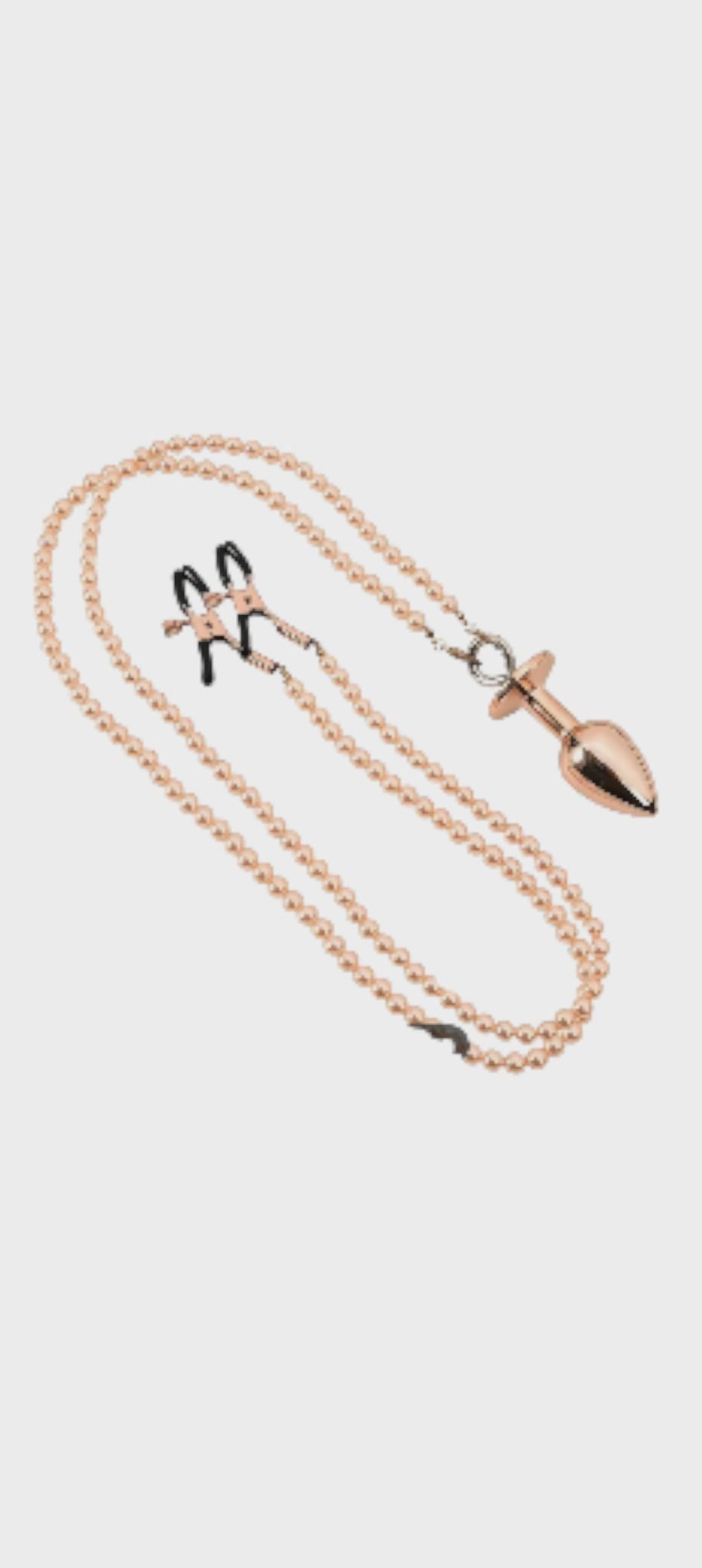 Plug Anal dourado com molas