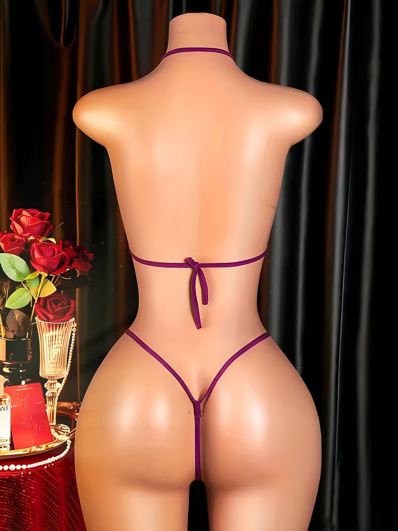 Body roxo sem costas