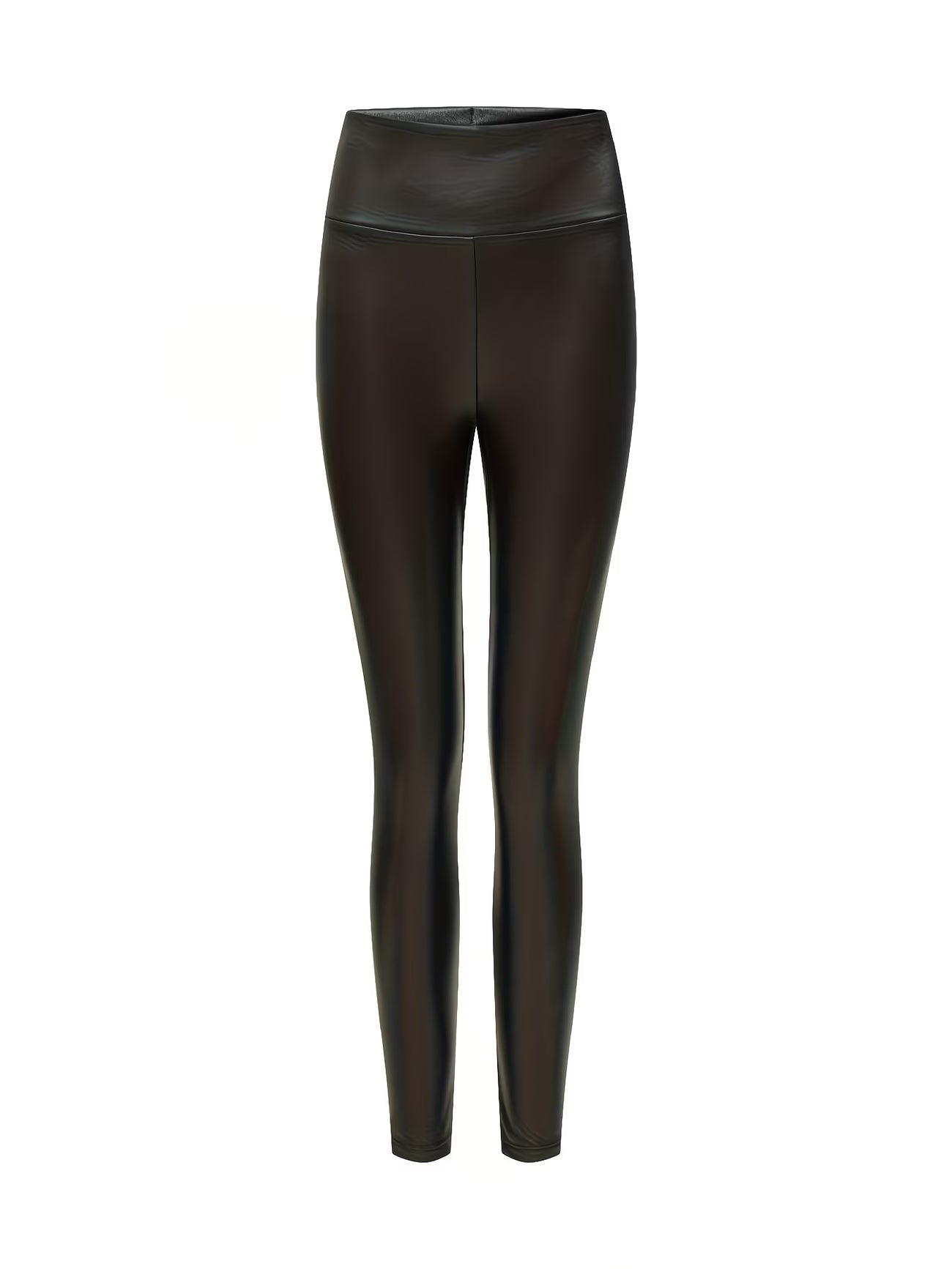 Leggings Clássicos Pretos de Cintura Subida