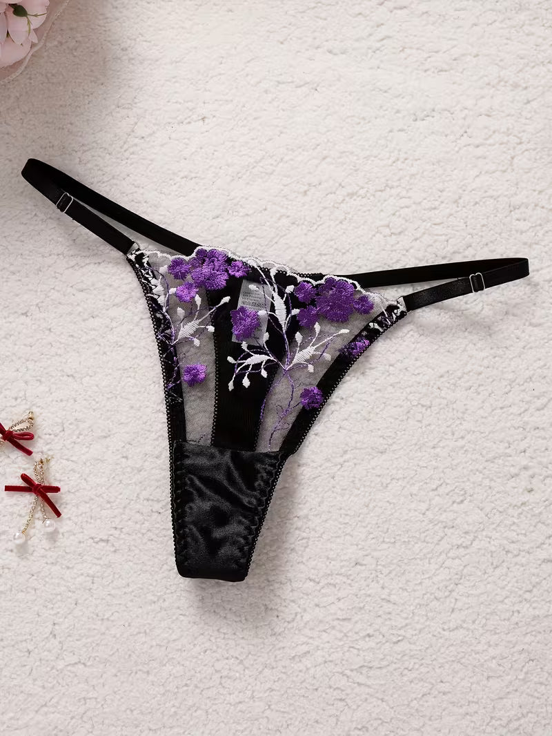 Lingerie Biquíni Transparente Feminina