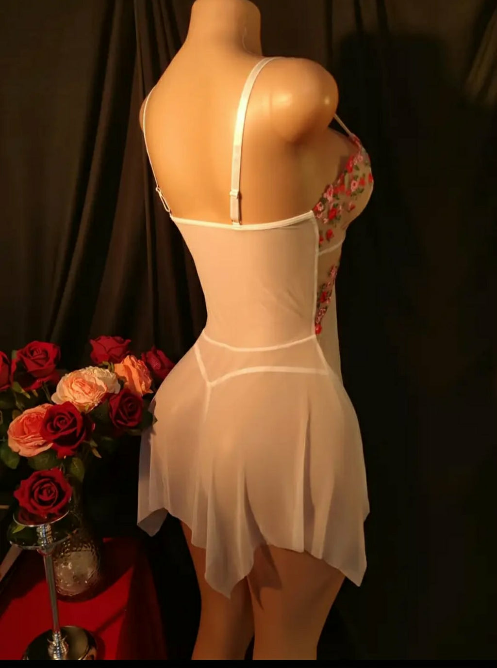 Body Branco Rendido Transparente para Sedução Elegante e Conforto