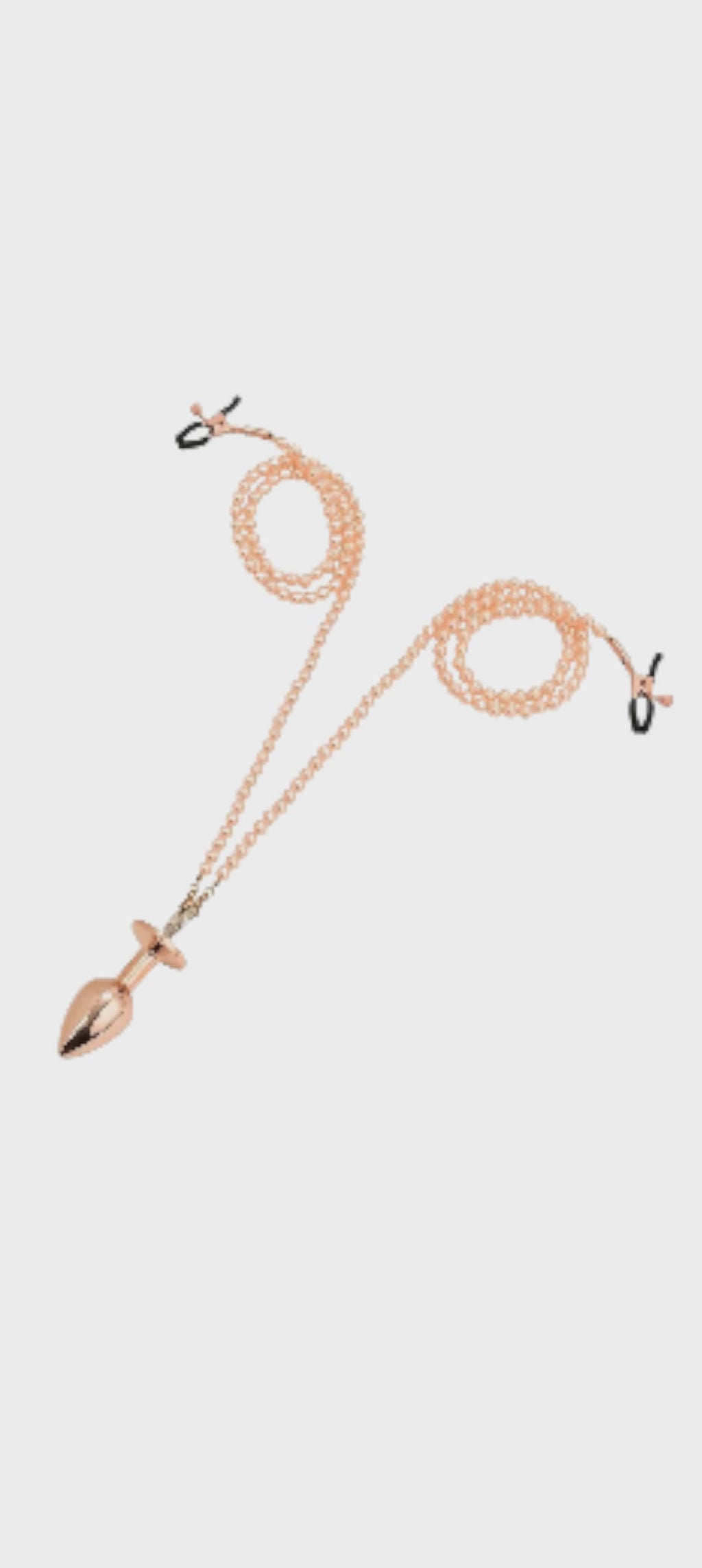 Plug Anal dourado com molas