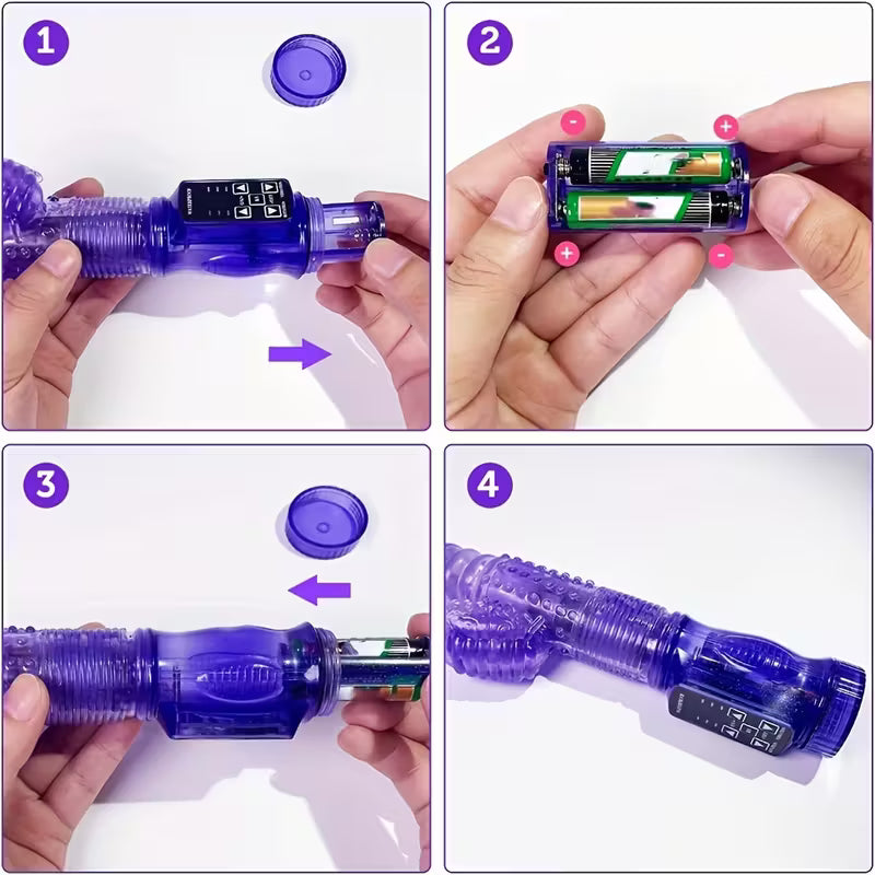 Vibrador Coelho Dildo de Dupla Face