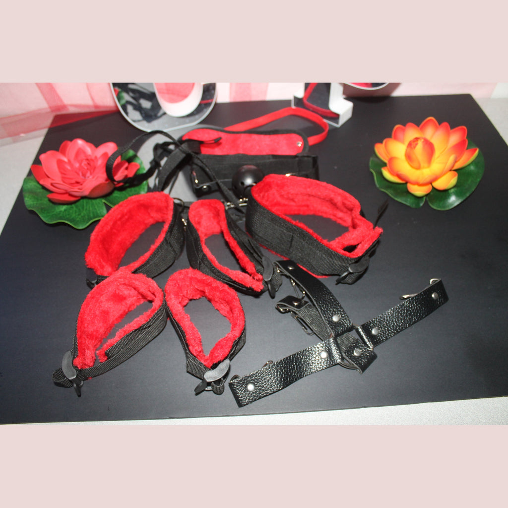 Conjunto de varias peças de sadomasoquismo