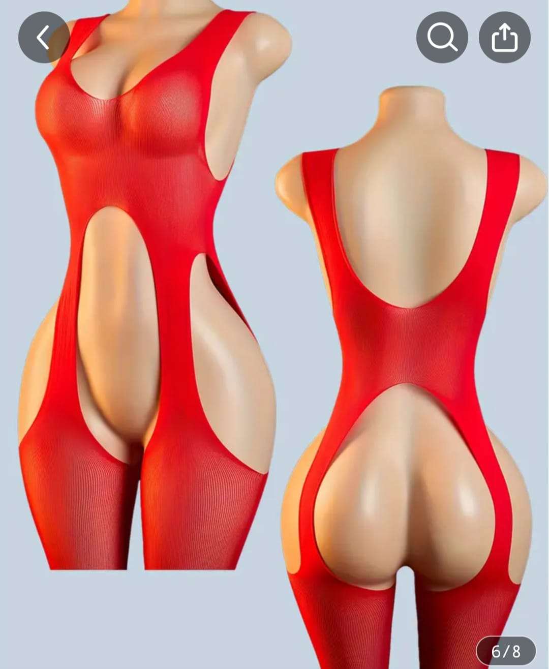 Body vermelho elástico basic