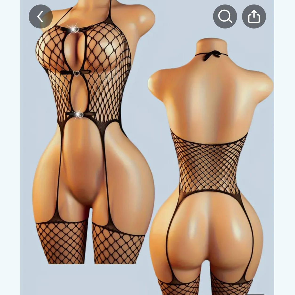 Body preto em rede basic