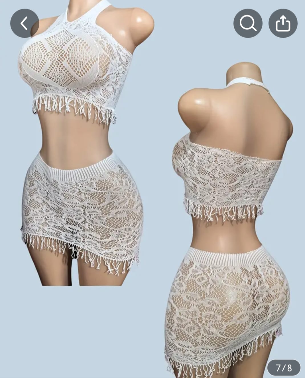 Conjunto branco perfurado basic