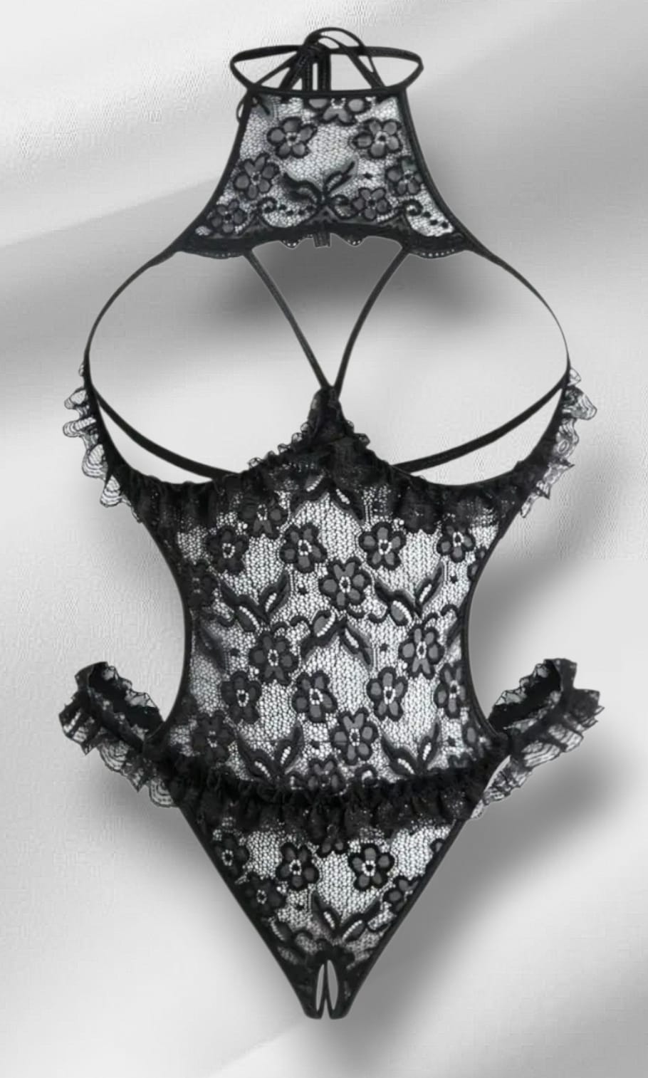 Body preto rendado