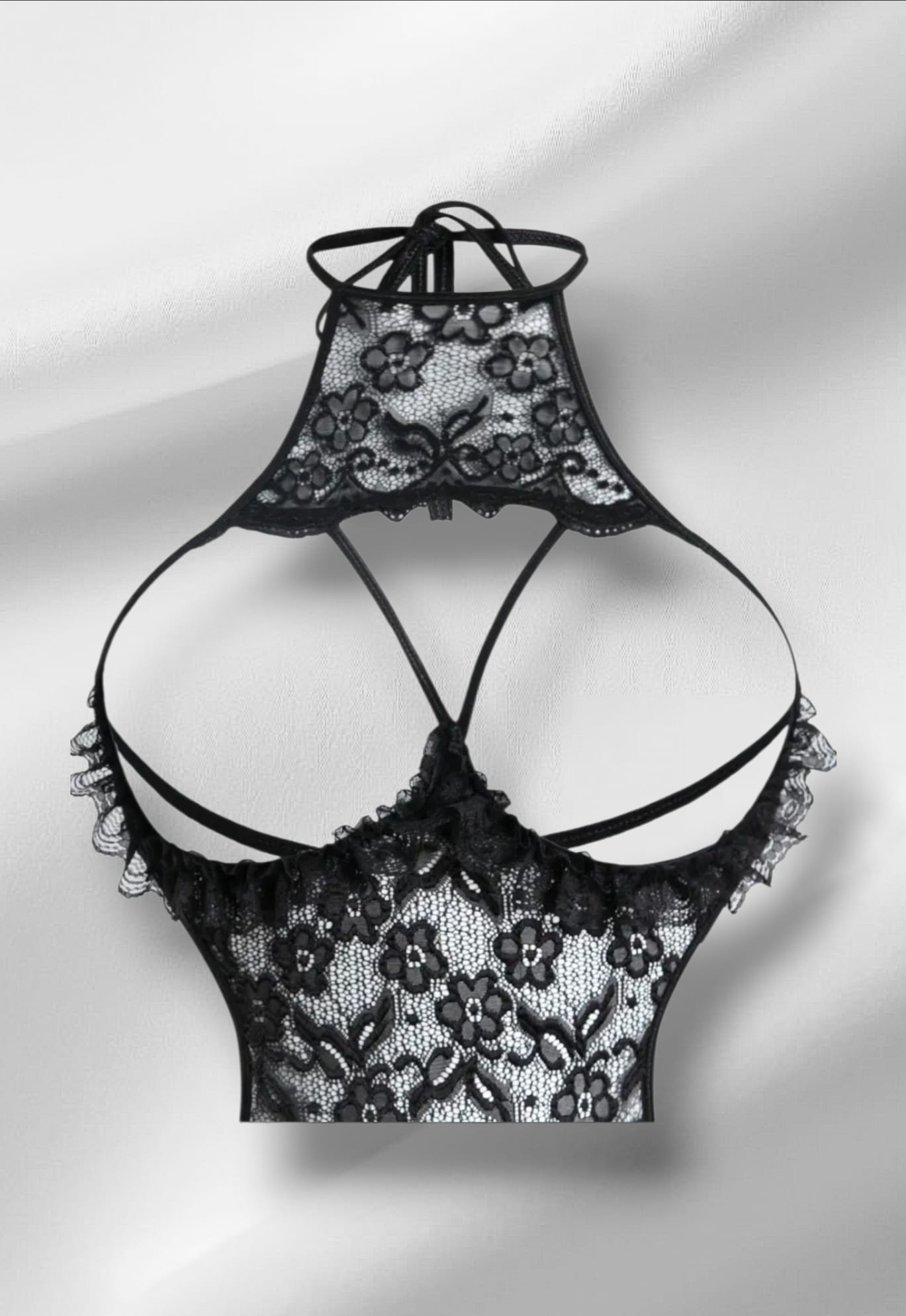 Body preto rendado