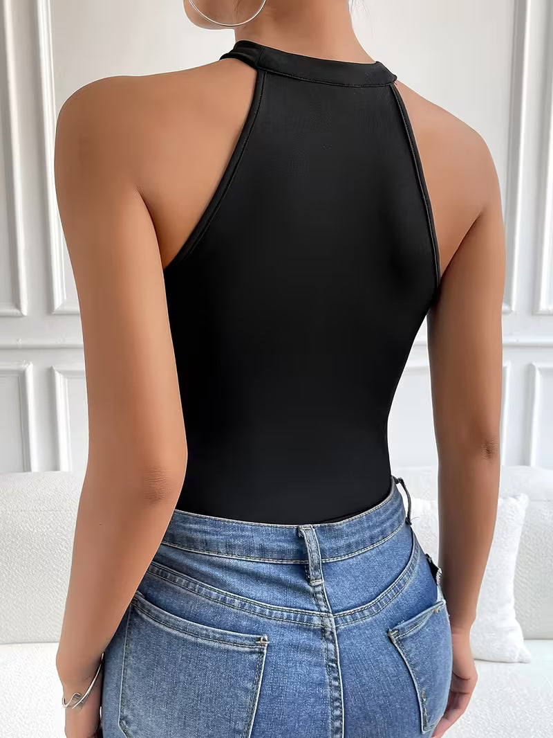 Body preto sem mangas