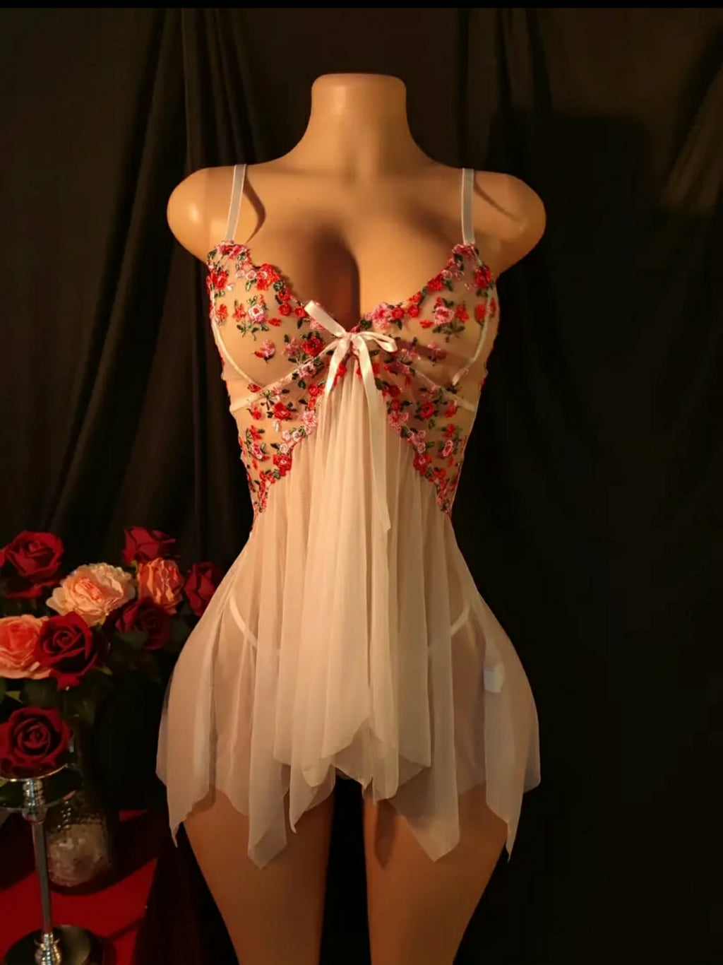 Body Branco Rendido Transparente para Sedução Elegante e Conforto