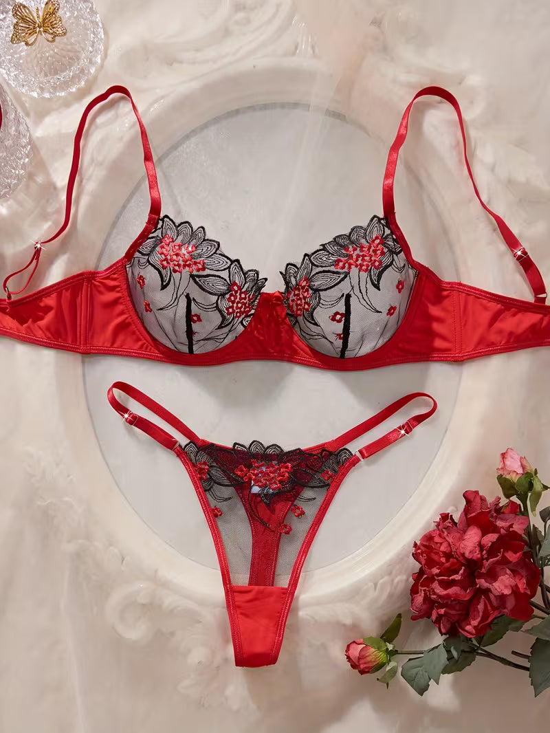 Conjunto de Lingerie de Luxo
